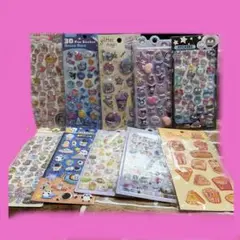 かわいいキャラクターのいろいろシールセットF