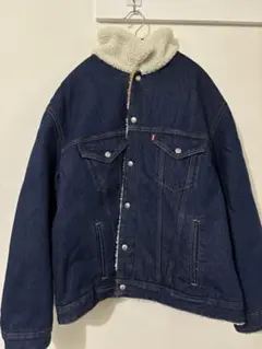 Levi's ボア襟 デニムジャケット XL - メルカリ
