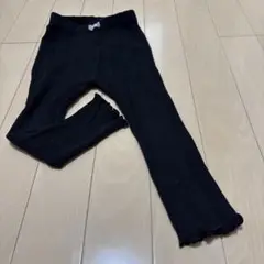 mamaraku黒 リブ編み レギンス