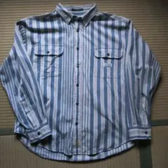 【中古】90s トミーヒルフィガー オーセンティック 長袖 シャツ 古着