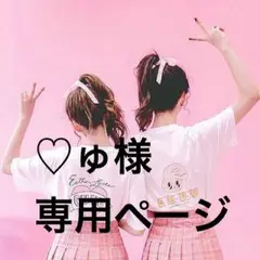 ♡ゅ(省略)様専用ページ