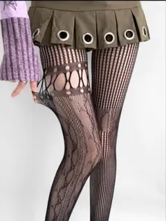 【３枚選べる】デザインストッキング　お洒落に輝く魅力　足元から際立つデザイン