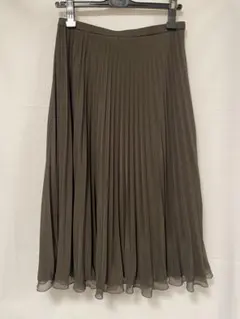 JANEMORE ブラウン（チョコレート色） プリーツフレアスカート　オンワード