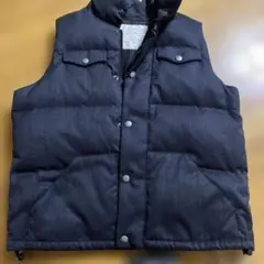 ダークグレー ダウンベスト サイズ3 ダウン、フェザー　シンプル❣️