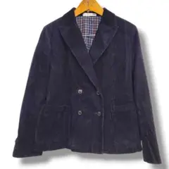完売品‼️UNIQLO コーデュロイ ダブルブレストジャケットダークネイビー美品