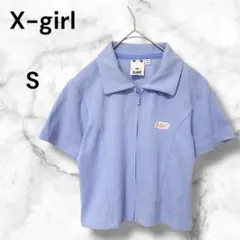 エックスガール ショートスリーブトップス【S】ロゴパッチ コンパクト ミニ 春夏