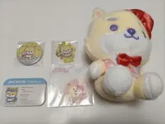 Jochum まめちぃ ぬいぐるみ 缶バッジ アクキー シール 5点セット
