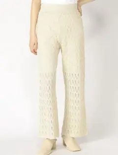 メランジスカシニットパンツ LOWRYS FARM ローリーズファーム