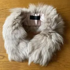 UNTITLED ファー マフラー ベージュ