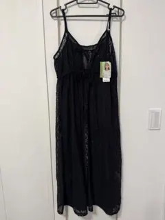 近藤千尋 ちぴちゃん しまむら コラボ レースキャミワンピ ブラック Ｌサイズ