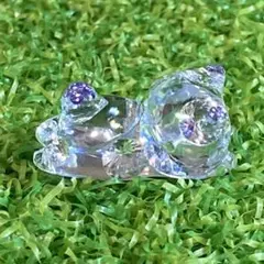 キュービックジルコニア ぐでねこ 猫 フィギュア プリズム効果