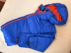 mont-bell ダウンコート 青 収納袋付き