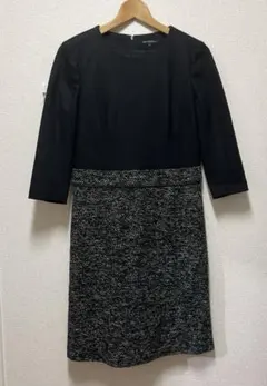 23区 スラブツィードコンビ ワンピース　ドッキングワンピース