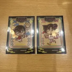 名探偵コナン 大阪城本陣 特典 クリアカード 江戸川コナン 毛利蘭 2枚セット