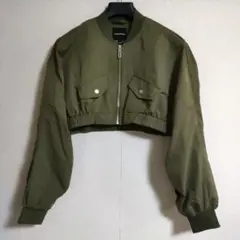 LACRAWFISH クロップド MA1ジャケット オリーブ