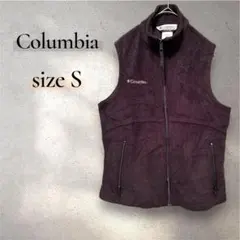 Columbia コロンビア レディース フリース ベスト S ブラック 古着