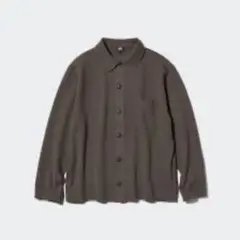 ユニクロ　ミラノリブカーディガン　ダークブラウン