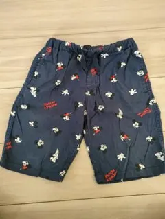 ミッキーマウス ハーフパンツ 120cm ネイビー