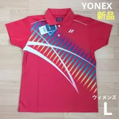 ❇️期間限定価格　新品　YONEX　ウィメンズ　L　ゲームシャツ　赤　ポロシャツ