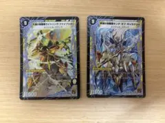 デュエルマスターズ 刀剣猫のワフソン & 光夢龍フィオナ・フォレスト2