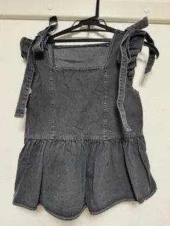 ダークグレー フリルビスチェ M