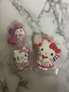 メゾピアノ×ハローキティ　カプセルラバーマスコット　ハローキティ　2個セット