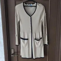 リボン付きカーディガン M