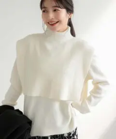 【最終値下げ】2way レイヤードニット　fifth zozoタウン　ベスト