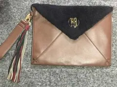 KIRALY クラッチバッグ ブラウン 本革