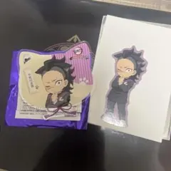 鬼滅の刃 ナンジャタウン アクリルコースター ステッカー不死川玄弥　2点セット