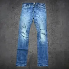 ☆雰囲気抜群☆ PRPS 紫製品　ボタンフライ　デニム　紫耳　濃紺　W32 ☆雰囲気抜群☆ PRPS 紫製品 ボタンフライ デニム 紫耳 濃紺 W32