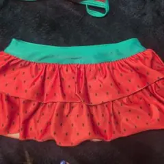 スイカ柄フリルセパレート水着 120