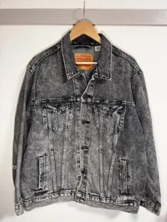 Levi’s デニムジャケット グレー Lsize ダメージ加工 近年モデル