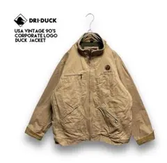 ヨツケ様☆USA古着90's DRI-DUCK ダックジャケット企業ロゴ刺繍ロゴ