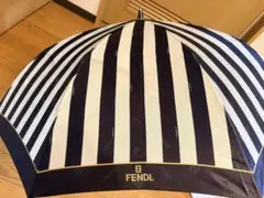 FENDI フェンディ 折りたたみ傘 ストライプ柄 中古のサムネイル