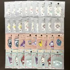 パイルワッペン　サンリオ　セリア　18枚セット　ふわふわスノー　6種コンプリート