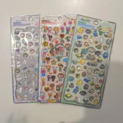 ストーン付き ジュエルプチドロップ シール 3枚セット