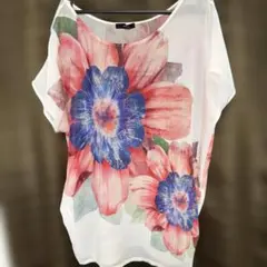 rienda 花柄 半袖Tシャツ Sサイズのサムネイル