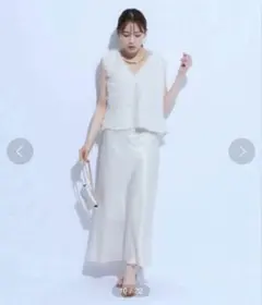 【値下げ不可】Mystrada ピーチサテンナロースカートのサムネイル