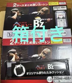 SUPER DRY B'z コラボ 折りたたみクッション 箱付き