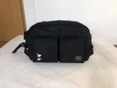 激美品　ポーター　JOE　スヌーピー　ウエスト　ポーチ　ボディー　バッグ　旅行