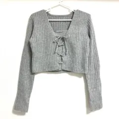 GRL レースアップトップス×キャミニットアンサンブル(mb1577)