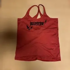 【Jazzercise 】メッシュタンクトップ レッドFサイズ