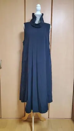 【アンティカ】新品patterntorsoハイネックノースリーブワンピース