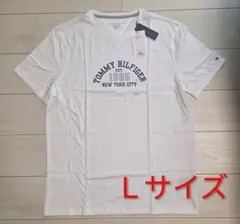 トミーヒルフィガー アーチ ロゴ Tシャツ メンズ レディース ホワイト 半袖
