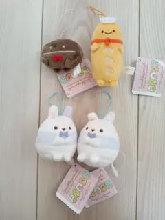 すみっコぐらし　あつまるんです　いろんななかま　ゴムひも付きマスコット　4個