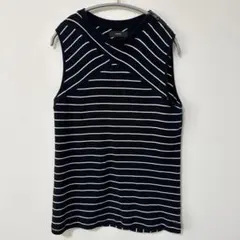 DIESEL ブラックボーダーノースリーブ