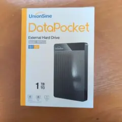 [新品未使用］UnionSine外 付けHDD1TB ブラック