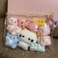最終値下げ　粉付き動物集合スクイーズ　マシュマロ　グミ