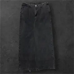 即発送　archive wide buggy denim black pants